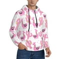 thumbnail image 1 of Hoodies for Men - Cute pink llama alpaca cactus Long Sleeve Comfrt Men'S Fashion Hoodies & Sweatshirts, Sweatshirts for Men Hoodies Pullover Clothing Clothes with Pouch, 1 of 7