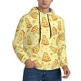 thumbnail image 1 of Hoodies for Men - Delicious Cheese Long Sleeve Comfrt Men'S Fashion Hoodies & Sweatshirts, Sweatshirts for Men Hoodies Pullover Clothing Clothes with Pouch, 1 of 7