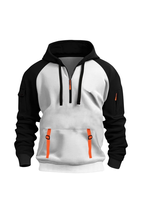 Hoodies for Men Full Zip Fleece Hoodys Top Breathable Fleece Sweatshirt Windproof Gym Training Tops Casual Fall Lounge Wear Lightweight Combat Jacket Tactical Hoody Coat