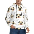 thumbnail image 1 of Hoodies for Men - Funny French Bulldog Bones Long Sleeve Comfrt Men'S Fashion Hoodies & Sweatshirts, Sweatshirts for Men Hoodies Pullover Clothing Clothes with Pouch, 1 of 7