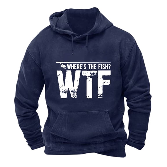 Hoodies for Men Funny Letter Print Hooded Sweatshirts Lightweight Hoodie Spring Fall Long Sleeve Fleece Lined Tops Casual Pullover with Pockets Hood Sweater Hoody Jackets