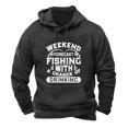 thumbnail image 1 of Hoodies for Men Funny Letter Print Hooded Sweatshirts Lightweight Hoodie Spring Fall Long Sleeve Fleece Lined Tops Casual Pullover with Pockets Hood Sweater Hoody Jackets, 1 of 3