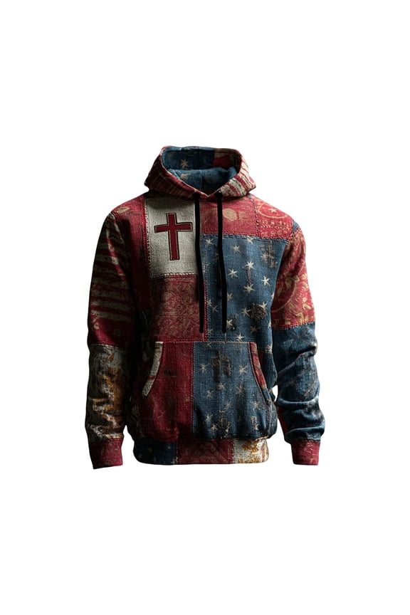 Hoodies for Men Graphic Mens Hoodies Pullover Vintage Long Sleeve Casual Fashion Hoodie Sweatshirt for Men Oversized Drop Shoulder Pullover Young Mens Hooded Clothing Apparel M Purple