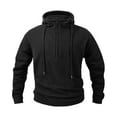 thumbnail image 1 of Hoodies for Men Half Zip Fleece Hoodie Tactical Hooded Sweatshirt Cargo Vintage Pullover Casual Plain Drawstring Hoody Top Long Sleeve Warm Sweatshirt Workout Gym Sports Sportwear Pockets, 1 of 6
