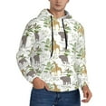 thumbnail image 1 of Hoodies for Men - Jungle Animal Long Sleeve Comfrt Men'S Fashion Hoodies & Sweatshirts, Sweatshirts for Men Hoodies Pullover Clothing Clothes with Pouch, 1 of 7