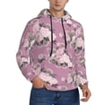 thumbnail image 1 of Hoodies for Men - Ligtt Pink Rose Flowers Long Sleeve Comfrt Men'S Fashion Hoodies & Sweatshirts, Sweatshirts for Men Hoodies Pullover Clothing Clothes with Pouch, 1 of 7