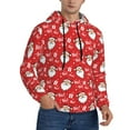 thumbnail image 1 of Hoodies for Men - Merry Christmas Santa Claus A Long Sleeve Comfrt Men'S Fashion Hoodies & Sweatshirts, Sweatshirts for Men Hoodies Pullover Clothing Clothes with Pouch, 1 of 7