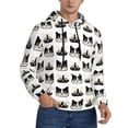 thumbnail image 1 of Hoodies for Men - Minimalist Cute Cartoon Cat Face Long Sleeve Comfrt Men'S Fashion Hoodies & Sweatshirts, Sweatshirts for Men Hoodies Pullover Clothing Clothes with Pouch, 1 of 7