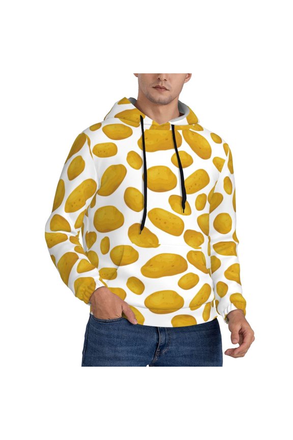 Hoodies for Men - Potato cute Long Sleeve Comfrt Men'S Fashion Hoodies & Sweatshirts, Sweatshirts for Men Hoodies Pullover Clothing Clothes with Pouch