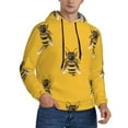 thumbnail image 1 of Hoodies for Men - Realistic Bee cute cool yellow Long Sleeve Comfrt Men'S Fashion Hoodies & Sweatshirts, Sweatshirts for Men Hoodies Pullover Clothing Clothes with Pouch, 1 of 7
