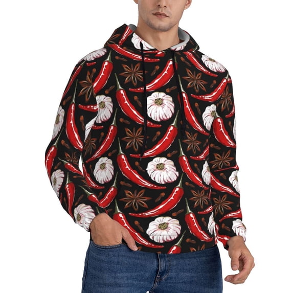 Hoodies for Men - Red Hot Chili 1 Long Sleeve Comfrt Men'S Fashion Hoodies & Sweatshirts, Sweatshirts for Men Hoodies Pullover Clothing Clothes with Pouch