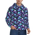 thumbnail image 1 of Hoodies for Men - Skull flower tie dye Long Sleeve Comfrt Men'S Fashion Hoodies & Sweatshirts, Sweatshirts for Men Hoodies Pullover Clothing Clothes with Pouch, 1 of 7