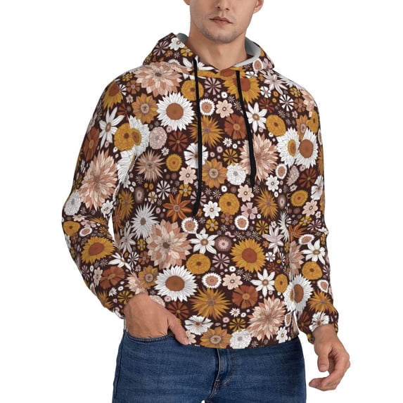 Hoodies for Men - Sunflowers Eye Long Sleeve Comfrt Men'S Fashion Hoodies & Sweatshirts, Sweatshirts for Men Hoodies Pullover Clothing Clothes with Pouch