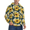 thumbnail image 1 of Hoodies for Men - Sunflowers Yellow White Long Sleeve Comfrt Men'S Fashion Hoodies & Sweatshirts, Sweatshirts for Men Hoodies Pullover Clothing Clothes with Pouch, 1 of 7