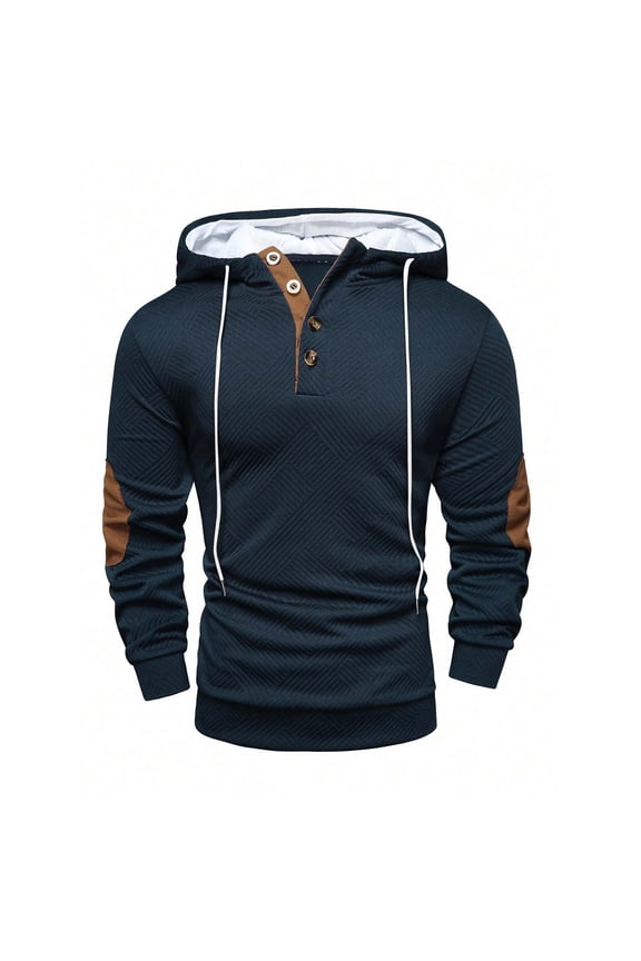 Hoodies Men Tactical Sweatshirt Men's Combat Solid Pullover Sweater Elastic Utility Training Running Thermal Hoody Coat Round Collar Lightweight Work Hooded Top Loose Casual Streetwear