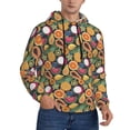 thumbnail image 1 of Hoodies for Men - Tropical Fruits Long Sleeve Comfrt Men'S Fashion Hoodies & Sweatshirts, Sweatshirts for Men Hoodies Pullover Clothing Clothes with Pouch, 1 of 7