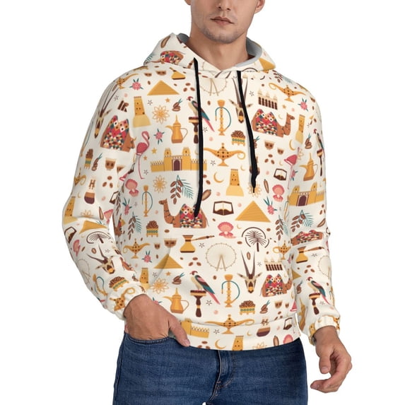 Hoodies for Men - UAE Travel1 Long Sleeve Comfrt Men'S Fashion Hoodies & Sweatshirts, Sweatshirts for Men Hoodies Pullover Clothing Clothes with Pouch