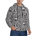 thumbnail image 1 of Hoodies for Men - Zebra Couple cute print Long Sleeve Comfrt Men'S Fashion Hoodies & Sweatshirts, Sweatshirts for Men Hoodies Pullover Clothing Clothes with Pouch, 1 of 7