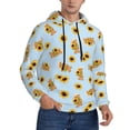 thumbnail image 1 of Hoodies for Men - bear sunflower checkered blue Long Sleeve Comfrt Men'S Fashion Hoodies & Sweatshirts, Sweatshirts for Men Hoodies Pullover Clothing Clothes with Pouch, 1 of 7
