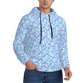 thumbnail image 1 of Hoodies for Men - blue green pink fish scale Long Sleeve Comfrt Men'S Fashion Hoodies & Sweatshirts, Sweatshirts for Men Hoodies Pullover Clothing Clothes with Pouch, 1 of 7