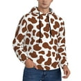 thumbnail image 1 of Hoodies for Men - brown cow print cute Long Sleeve Comfrt Men'S Fashion Hoodies & Sweatshirts, Sweatshirts for Men Hoodies Pullover Clothing Clothes with Pouch, 1 of 7