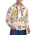thumbnail image 1 of Hoodies for Men - flowers rainbow peace sign Long Sleeve Comfrt Men'S Fashion Hoodies & Sweatshirts, Sweatshirts for Men Hoodies Pullover Clothing Clothes with Pouch, 1 of 7