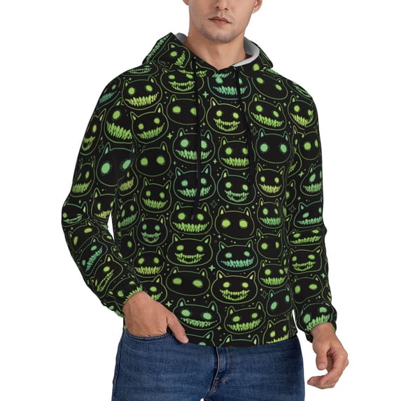 Hoodies for Men - fluorescent green dog Long Sleeve Comfrt Men'S Fashion Hoodies & Sweatshirts, Sweatshirts for Men Hoodies Pullover Clothing Clothes with Pouch
