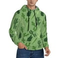 thumbnail image 1 of Hoodies for Men - green Cactus Pattern Long Sleeve Comfrt Men'S Fashion Hoodies & Sweatshirts, Sweatshirts for Men Hoodies Pullover Clothing Clothes with Pouch, 1 of 7
