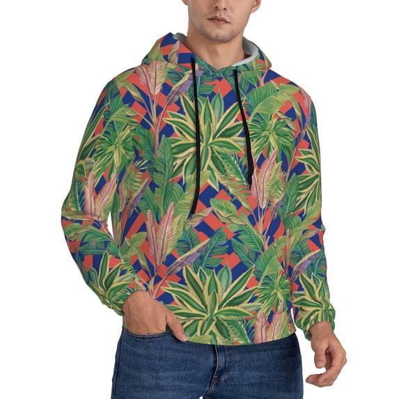 Hoodies for Men - green plants Long Sleeve Comfrt Men'S Fashion Hoodies & Sweatshirts, Sweatshirts for Men Hoodies Pullover Clothing Clothes with Pouch