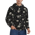 thumbnail image 1 of Hoodies for Men - halloween skull leaf Long Sleeve Comfrt Men'S Fashion Hoodies & Sweatshirts, Sweatshirts for Men Hoodies Pullover Clothing Clothes with Pouch, 1 of 7