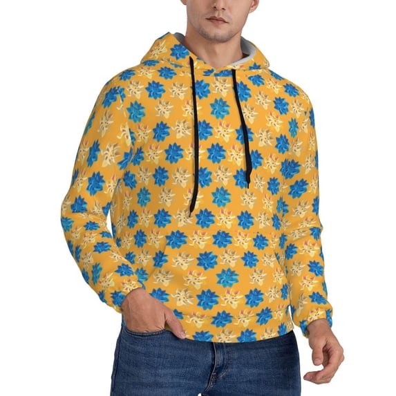 Hoodies for Men - spring flowers Long Sleeve Comfrt Men'S Fashion Hoodies & Sweatshirts, Sweatshirts for Men Hoodies Pullover Clothing Clothes with Pouch