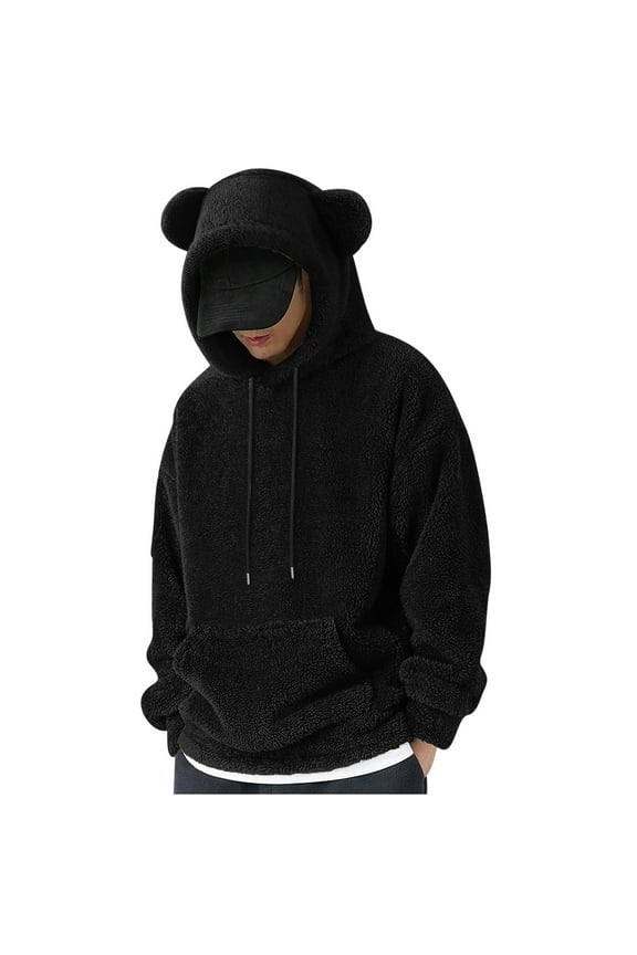 Hoodies for Mens Breathable Fleece Pullover Hooded Sweatshirt Windproof Gym Training Tops Casual Fall Lounge Wear Leaisure Combat Jacket Tactical Hoody Coat Suitable in Athletic