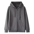 thumbnail image 1 of Hoodies,Mens Hoodie Long Sleeve Casual Hooded Sweatshirt Fashion Drawstring Design With Pocket for Daily Use,Hoodies for Men,Light Gray,L, 1 of 4