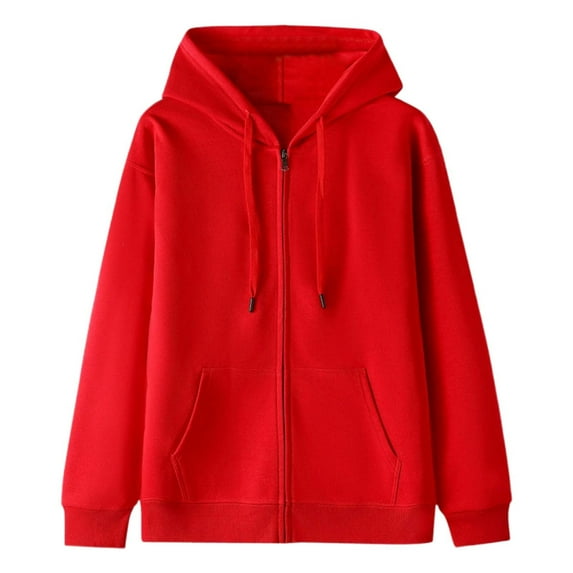 Hoodies,Mens Hoodie Long Sleeve Casual Hooded Sweatshirt Fashion Drawstring Design With Pocket for Daily Use,Hoodies for Men,Red,2XL