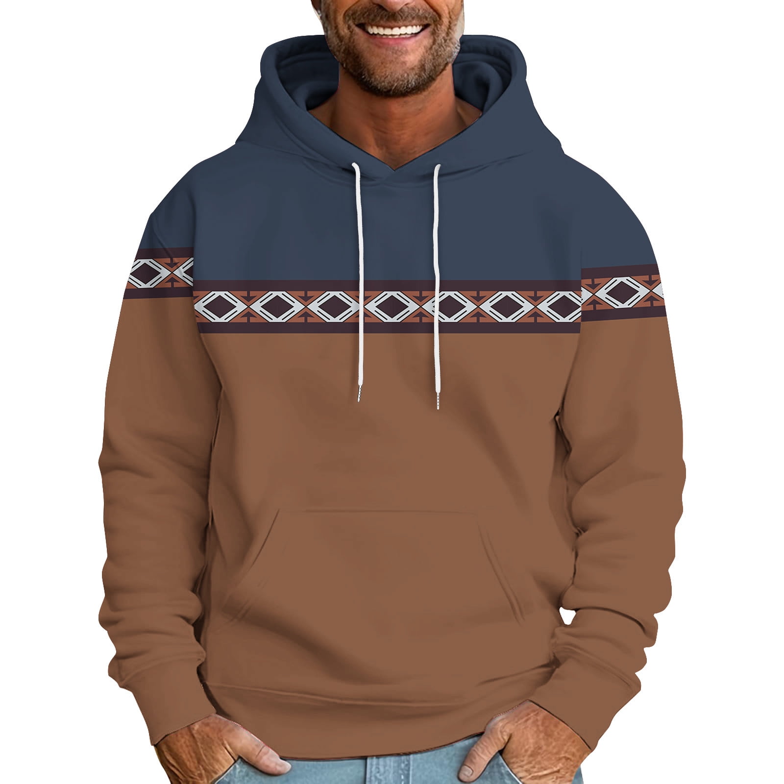 Heren Hoodies Vest | Full-Zip Hoody Sweatshirt | Trekkoord Fleece Jassen | Losse Fit Werk Hoodies Casual Effen Kleur Lange Mouw Hooded Top Outdoor Workout Gym Hoodies met Zak, Paars, XXL