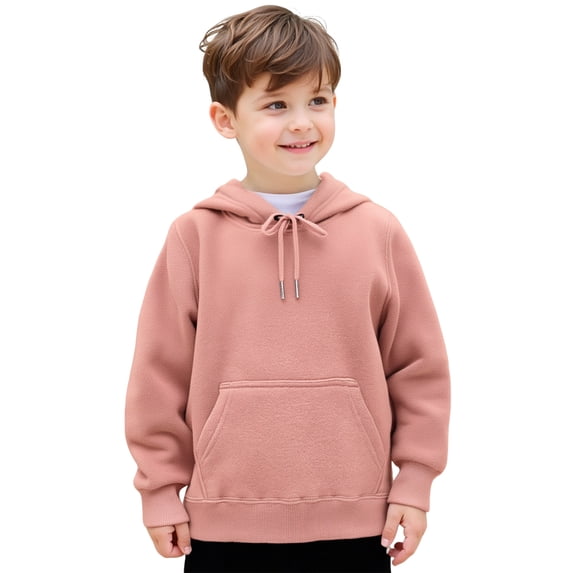Hoodies Pink Hooded Casual Long Sleeve Hoodies Fall Clothes Girl Clothes 8-10 Years