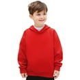 thumbnail image 1 of Hoodies Red Hoodies Long Sleeve Soft Sweatshirts Top Warm Fall Winter Clothes Girls Clothes 6-7 Years, 1 of 6