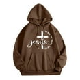 thumbnail image 1 of Hoodies Sweatshirt For Women Christian Sweatshirts Graphic Hoodie Oversized Pullover Hoodies Fall Essentials Preppy Clothes Teen Girl, 1 of 3