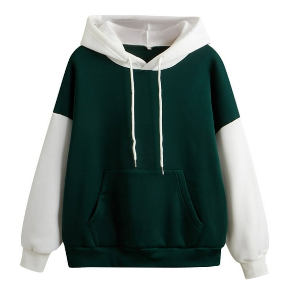 Hoodies Sweatshirt for Women Long Sleeve Hoodie Womens Pullover Cute Hoodies Green Hoodie Women Fall Fashion Women's Fashion Hoodies & Sweatshirts