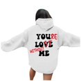 thumbnail image 1 of Hoodies Sweatshirt for Women Long Sleeve Pullovers for Women Oversized Hoodies for Women White Clothes Fall Sweatshirt Clothes for Women, 1 of 8