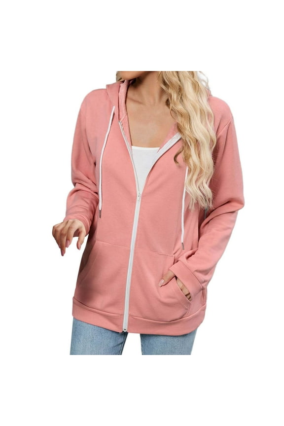 Hoodies Sweatshirt for Women Long Sleeve Women Hoodies with Zipper Graphic Hoodie Crewneck Fall Fashion Preppy Clothes Teen Girl