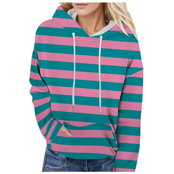 Hoodies Sweatshirt for Women Long Sleeve Womens Pullover Sweatshirts Cute Hoodies Dark Green Crewneck Fall Essentials Preppy Teen Clothes