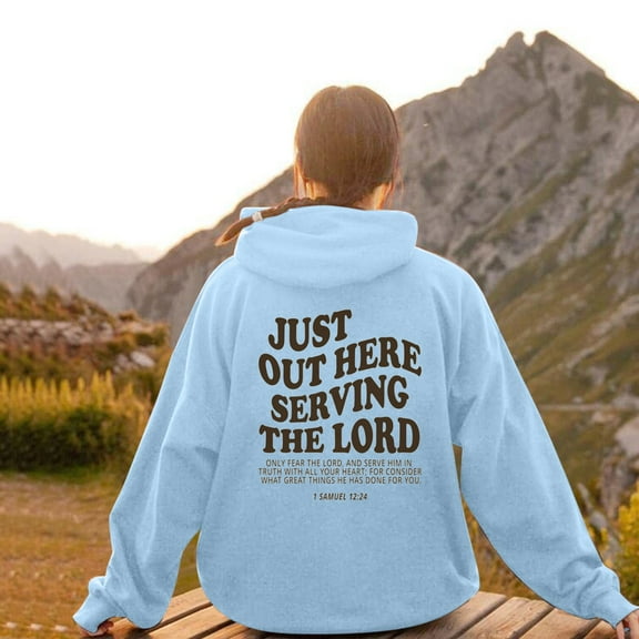 Hoodies Sweatshirt for Women Trust in the Lord Hoodies Graphic Letter Print Sweatshirt Oversized Hoodie for Women Pullover Fall Fashion College Wear