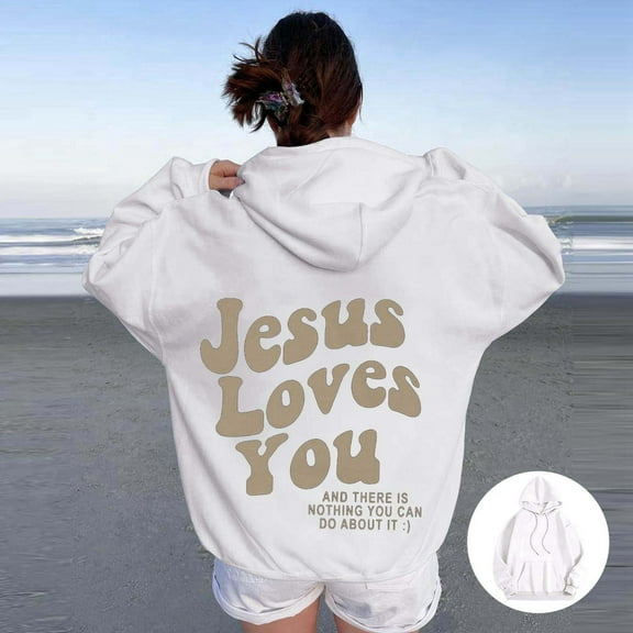 Hoodies Sweatshirt for Women Trust in the Lord Hoodies Letter Print Sweatshirt Oversized Women Hoodies Pullover Fall Outfits Women Cute Teen Clothes