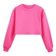 thumbnail image 1 of Hoodies for Girls Black Drawstring Sweatshirts for Girls 10-12 Cropped Sweatshirt Zipper Harajuku Long Sleeve Shirts for Girls 5t Hot Pink, 160, 1 of 5
