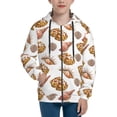 thumbnail image 1 of Hoodies for Teen Girls Boys - Conch Shells Print No.9042 Warm Boys' Fashion Zip Up Hoodies & Sweatshirts, Boys Girls Kids Clothes Size 18-20 Youth Pullover with Kangaroo Pocket, 1 of 5
