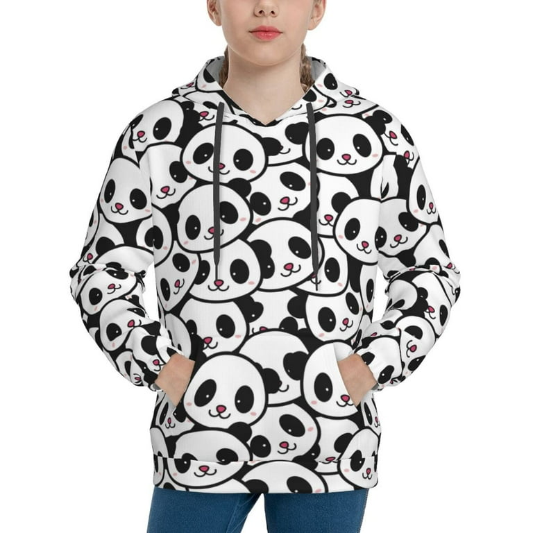 Hoodies for Teen Girls Boys Cute panda print Warm Boys' Fashion