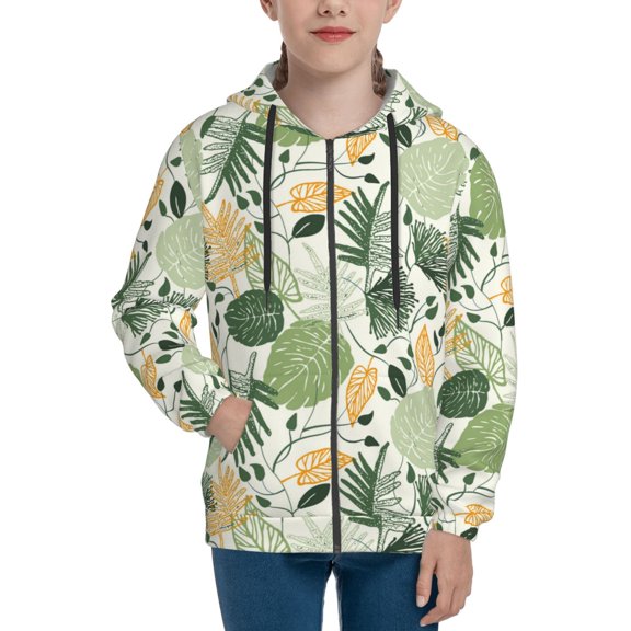 Hoodies for Teen Girls Boys - Hawaiian Style Fujiman Warm Boys' Fashion Zip Up Hoodies & Sweatshirts, Boys Girls Kids Clothes Size 14-16 Youth Pullover with Kangaroo Pocket