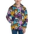 thumbnail image 1 of Hoodies for Teen Girls Boys - Retro Panther Warm Boys' Fashion Zip Up Hoodies & Sweatshirts, Boys Girls Kids Clothes Size 10-12 Youth Pullover with Kangaroo Pocket, 1 of 5