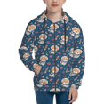 thumbnail image 1 of Hoodies for Teen Girls Boys - Space puppy Warm Boys' Fashion Zip Up Hoodies & Sweatshirts, Boys Girls Kids Clothes Size 14-16 Youth Pullover with Kangaroo Pocket, 1 of 5